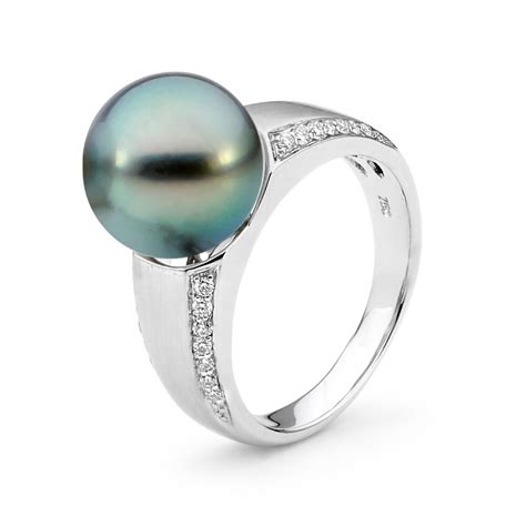 black pearl ring pinecrest|black pearl rings for women.